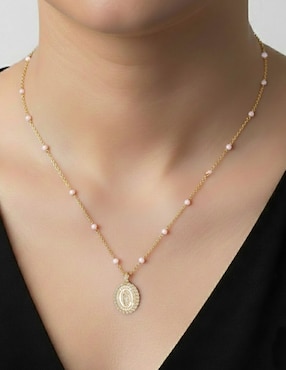 Collar ovalado Carmela Mía 14 K
