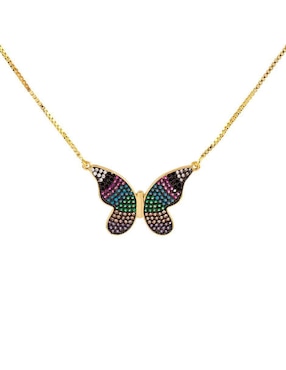 Collar de mariposa Yoiko Metamorfia con acabado baño de oro 18 K