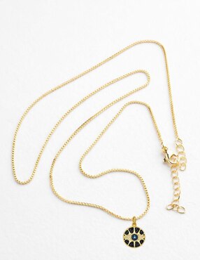 Collar con dije Yoiko Vortéx con acabado baño de oro 18 K