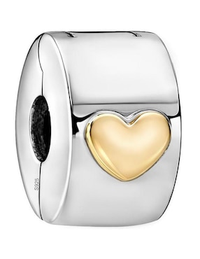 Charm de corazón Glamcharm San Valentín de plata p 925