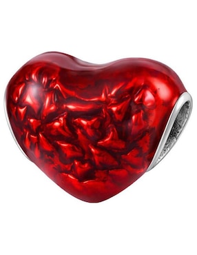 Charm de corazón Glamcharm San Valentín de plata P 925