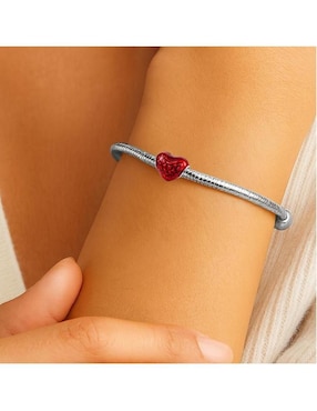 Charm de corazón Glamcharm San Valentín de plata P 925