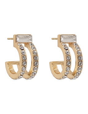 Arracadas Dkny Juna con acabado pavé