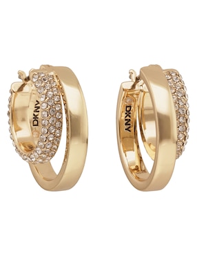 Arracadas Dkny Lillie con acabado pavé