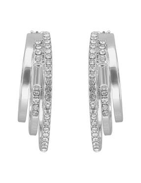 Arracadas Dkny Juna con acabado pavé