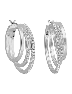 Arracadas Dkny Juna con acabado pavé