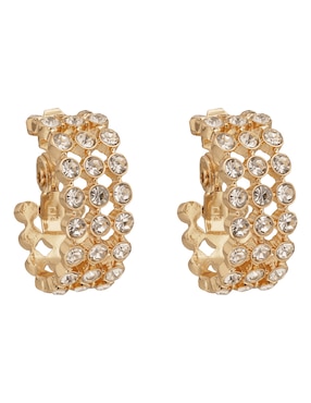 Arete corto Anne Klein St. Augustine con acabado pavé
