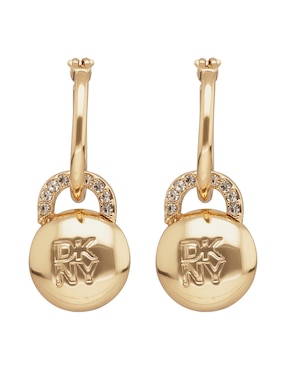 Arete corto Dkny Hailey con acabado pavé