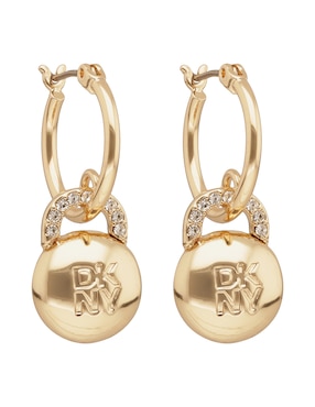 Arete corto Dkny Hailey con acabado pavé