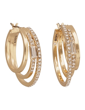 Arracadas Dkny Juna con acabado pavé