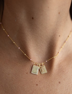 Collar rectangular Carmela Mía 14 K
