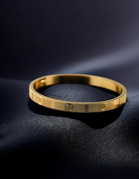 Brazalete Nira de oro laminado 18 K acabado brillante