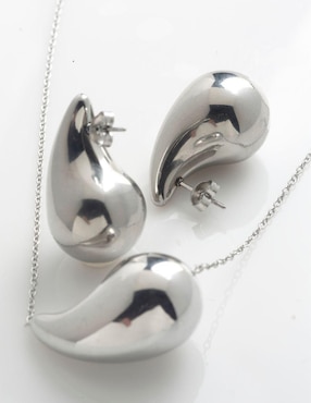 Aretes y collar de Gota Yoiko Nébula
