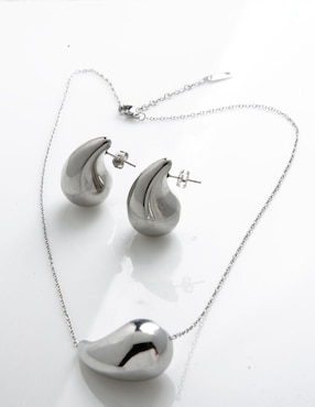 Aretes y collar de Gota Yoiko Nébula