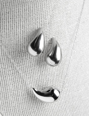 Aretes y collar de Gota Yoiko Nébula