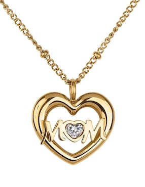 Collar de corazón Luckyly Mavi de 18 K