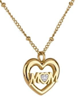 Collar de corazón Luckyly Mavi de 18 K