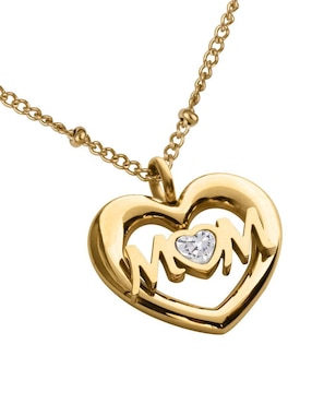 Collar de corazón Luckyly Mavi de 18 K