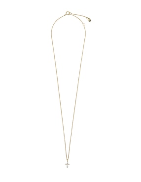 Collar de cruz Carré plata P 925