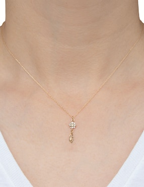 Collar de gota Carré Briolettes