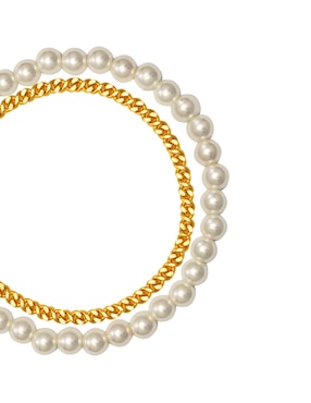 Multi-pulsera Mossimo con perla de cristal acabado pulido