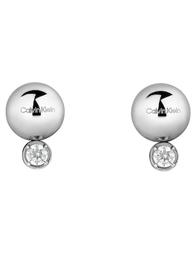Set de aretes Calvin Klein CK pure essentials con acabado brillante