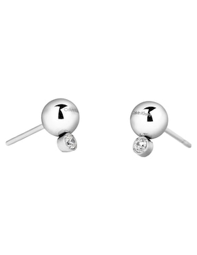 Set de aretes Calvin Klein CK pure essentials con acabado brillante