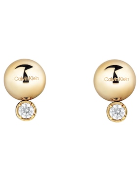 Set de aretes Calvin Klein CK pure essentials con acabado brillante