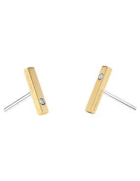 Set de aretes Calvin Klein CK pure essentials con acabado brillante