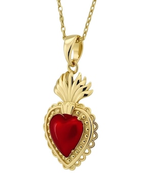 Collar de corazón Zvezda Aurore 18 K