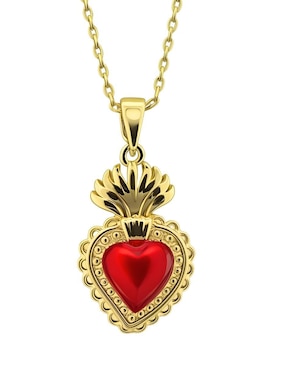 Collar de corazón Zvezda Aurore 18 K