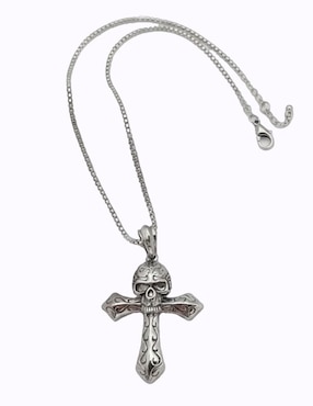 Collar con dije de cruz Nira Calaveras