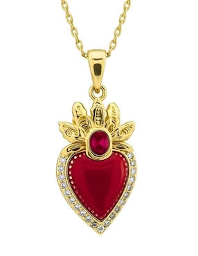 Collar de corazón Zvezda Aurore 18 K