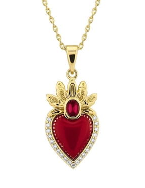 Collar de corazón Zvezda Aurore 18 K