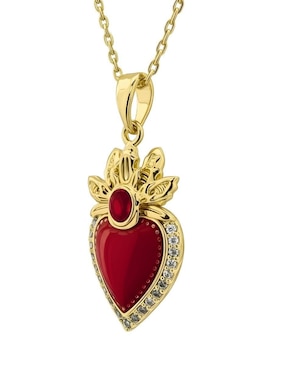 Collar de corazón Zvezda Aurore 18 K