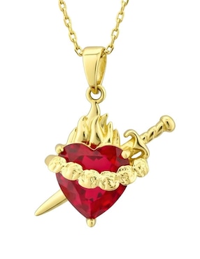 Collar de corazón Zvezda Aurore 18 K