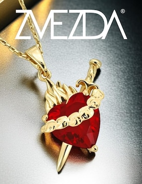 Collar de corazón Zvezda Aurore 18 K