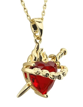 Collar de corazón Zvezda Aurore 18 K