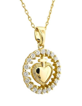 Collar de corazón Zvezda Aurore 18 k