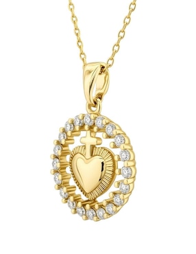 Collar de corazón Zvezda Aurore 18 k