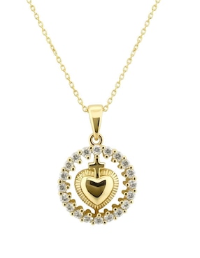 Collar de corazón Zvezda Aurore 18 k