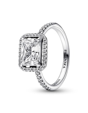 Anillo Pandora P 925 de plata zirconia cúbica brillante