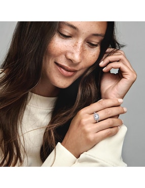 Anillo Pandora P 925 de plata zirconia cúbica brillante