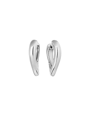 Aretes largos de eslabón Calvin Klein Sculptured Drops con acabado pulido