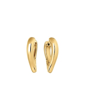 Aretes largos de eslabón Calvin Klein Sculptured Drops con acabado pulido