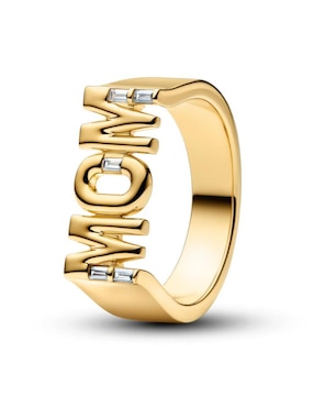 Anillo Pandora P 925 de plata con baño de oro