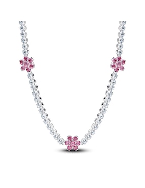Collar de flor Pandora Timeless de plata P 925
