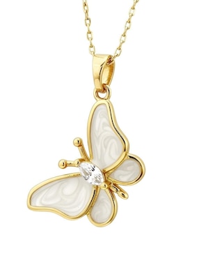 Collar de mariposa Zvezda Aurore de chapa de oro 18 K
