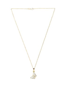 Collar de mariposa Zvezda Aurore de chapa de oro 18 K