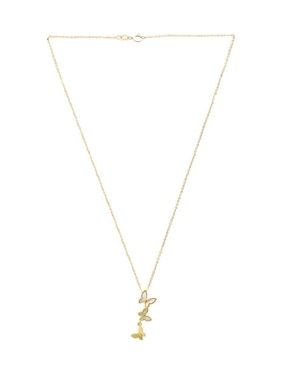 Collar de mariposa Zvezda Aurore de chapa de oro 18 K